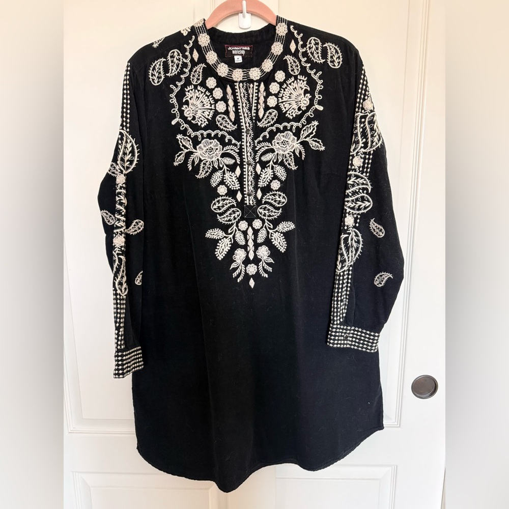 Johnny Was Workshop micro wale corduroy dress